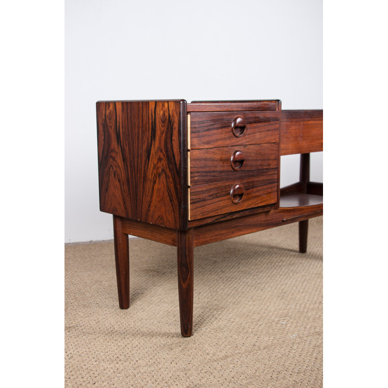 Vintage Danish indoor planter in Rio rosewood by Arne Wahl Iversen for Vinde Mobelfabrik, 1960