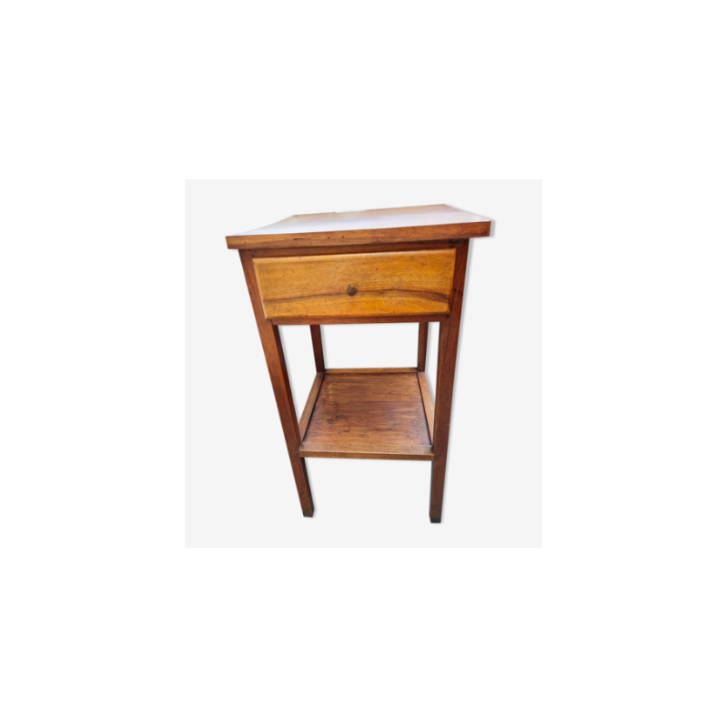 Vintage night stand in honey-colored wood