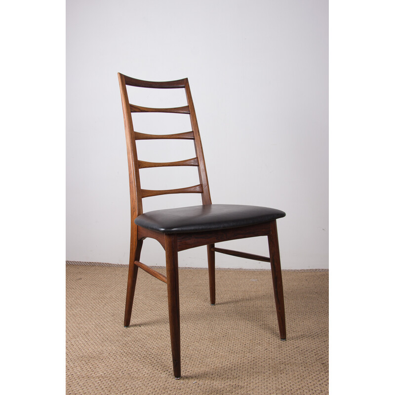 Satz von 6 dänischen Vintage-Stühlen aus Rio-Palisander Modell Liz von Niels Kofoed für Koefoeds Hornslet, 1960