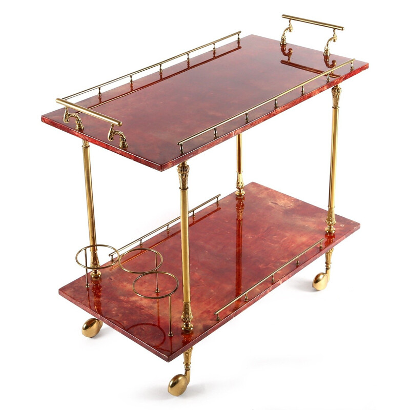 Tura mid-century bar cart, Aldo TURA - 1960s