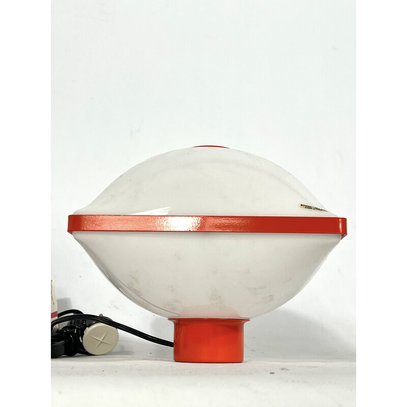 Pareja de lámparas de mesa vintage de la era espacial de Stilux Milano, 1970