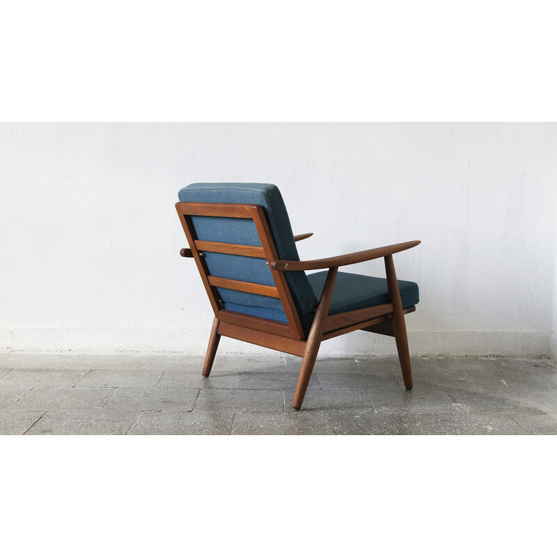 Skandinavischer Vintage-Sessel Ge270 aus massivem Teakholz von Hans Wegner für Getama, 1960