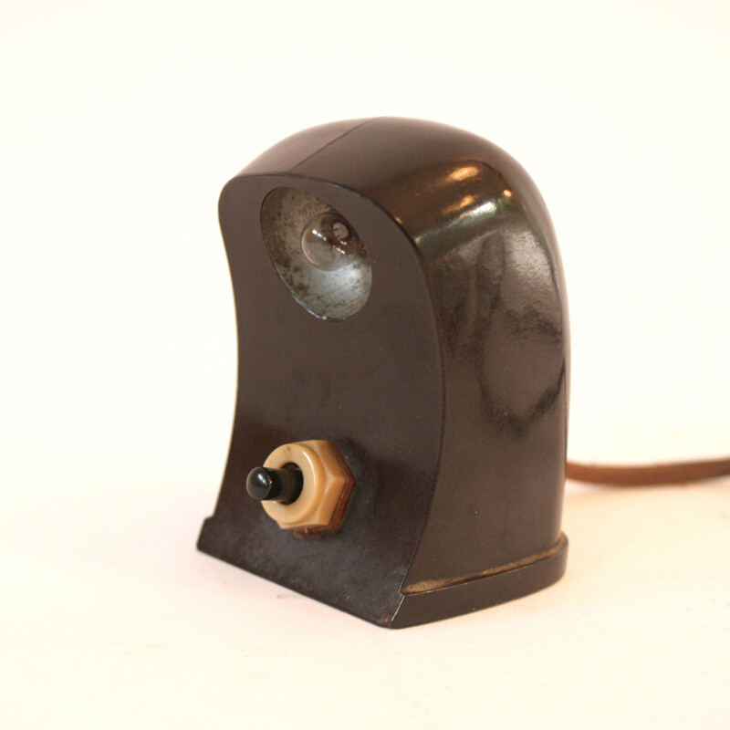 Mid-century brown bakelite night-light - 1940s