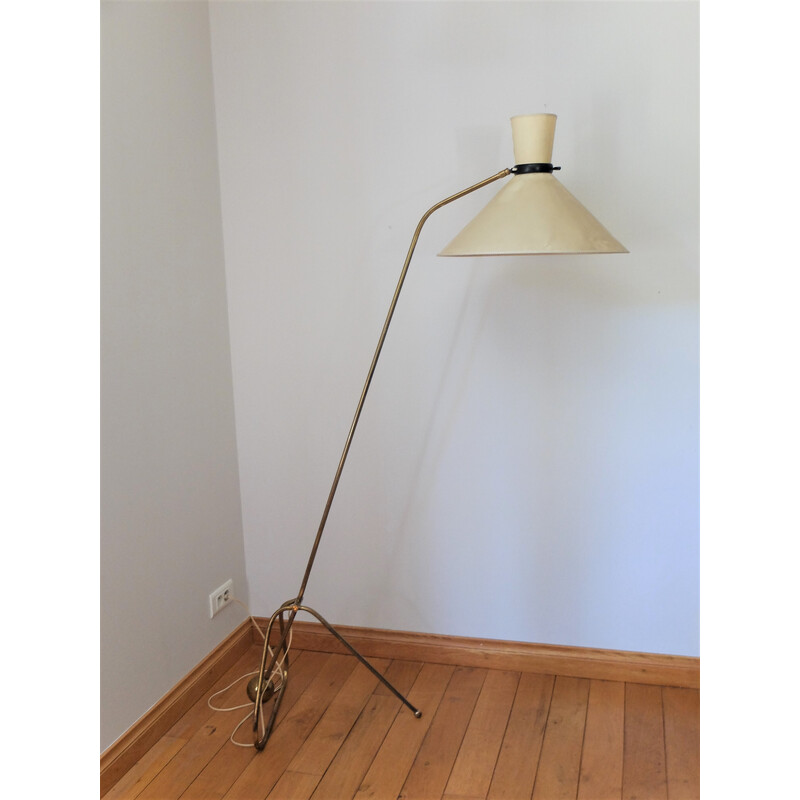 Vintage pendulum floor lamp by Maurice Flachet, 1950