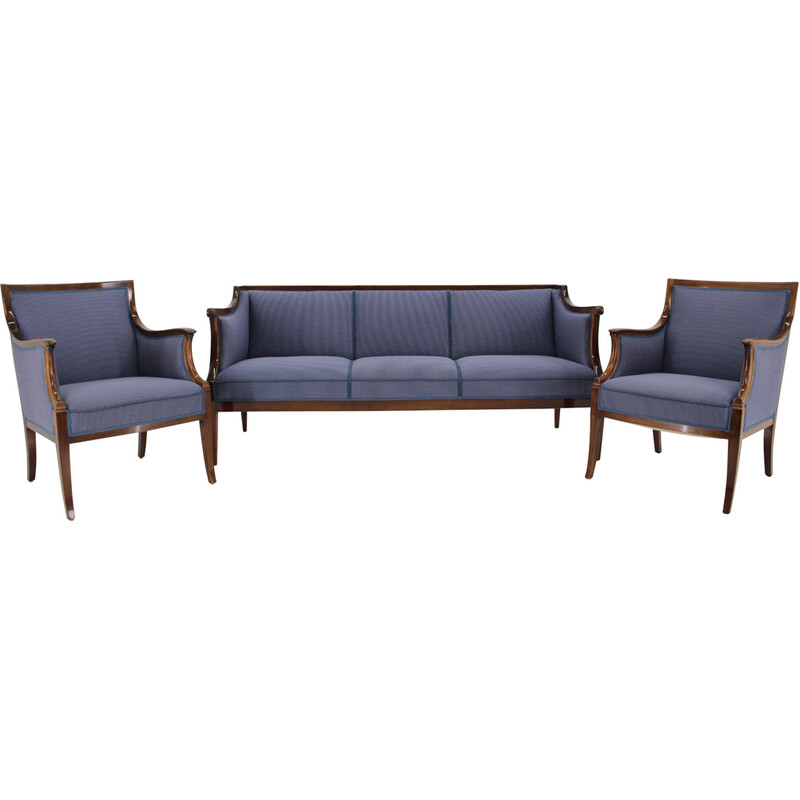 Vintage living room set by Frits Henningsen, Denmark 1940s