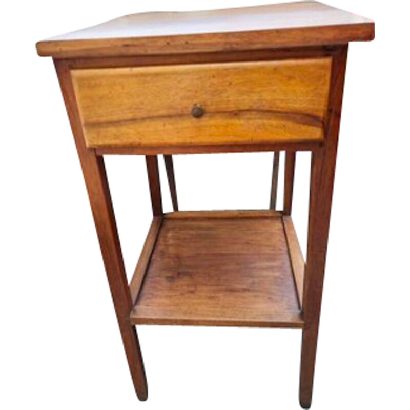 Vintage-Nachttisch aus honigfarbenem Holz
