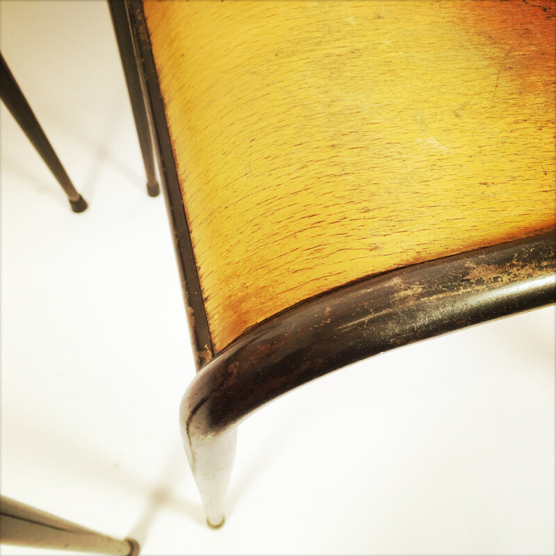 Mid-century pair of school chairs - 1950s