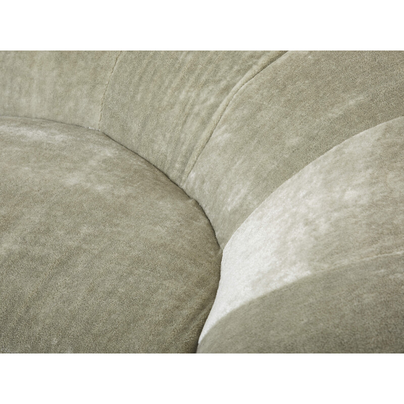 Vintage crescent sofa by Raphaël Raffel for Honoré Paris, 1970