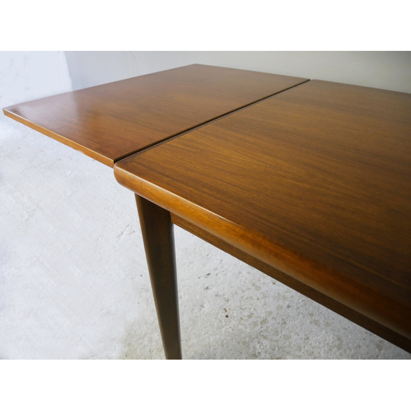 Mid century draw leaf Danish dining table by Am Mobler, 1960s