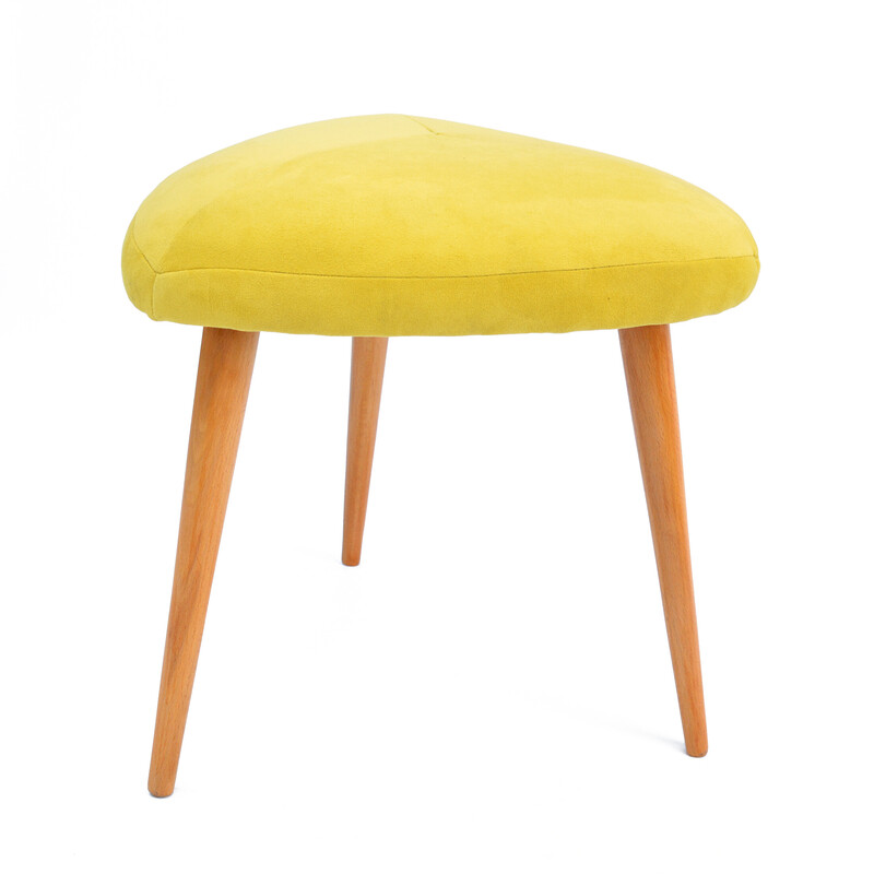 Tabouret vintage en hêtre par Veb Möbel Insdustie Oelsa-Rabenau, Allemagne 1960