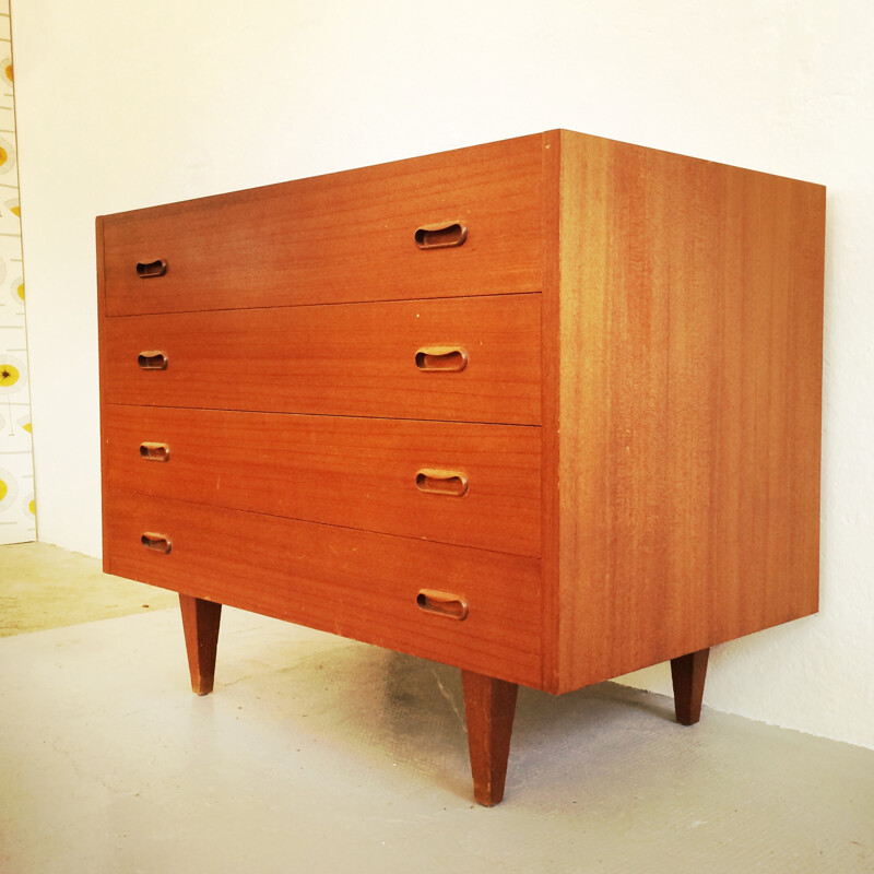 Mid-century chest of drawers with door - 1970s