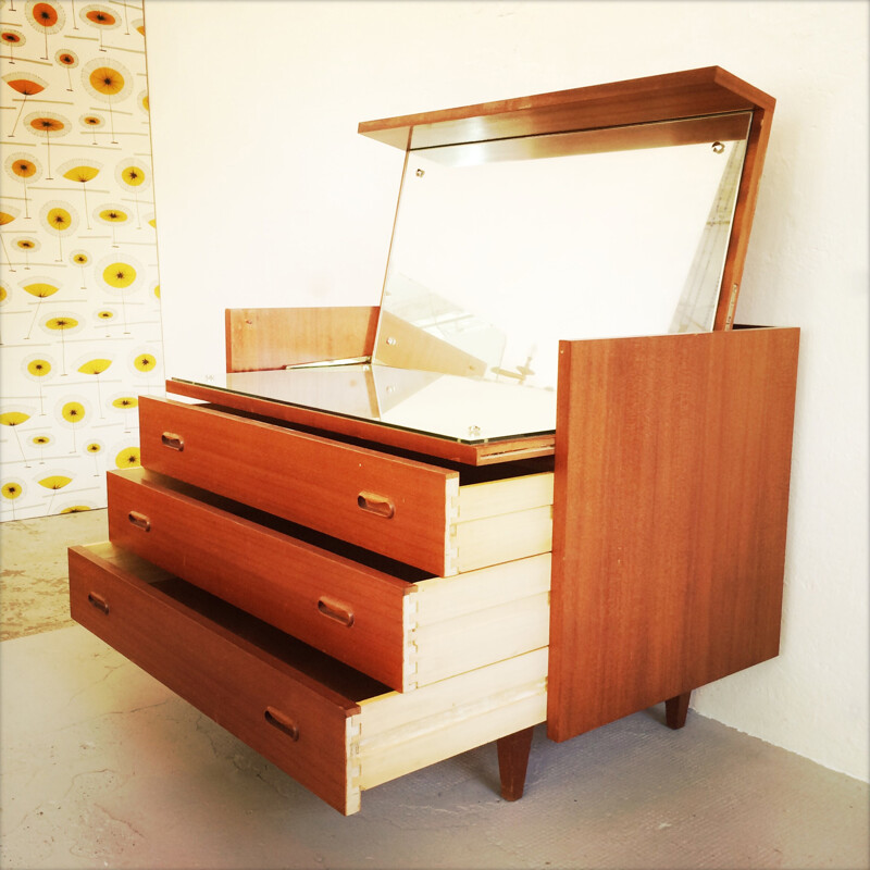 Mid-century chest of drawers with door - 1970s