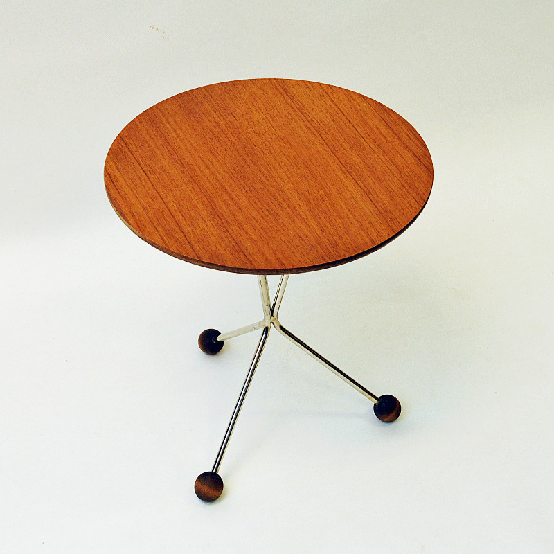 Vintage teak side table by Albert Larsson for Tibro, Sweden 1950s