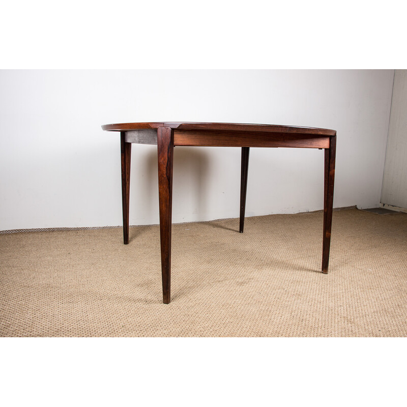 Mesa dinamarquesa Vintage no Rio Rosewood por Henry Rosengren Hansen para Brande Mobelindustri, Dinamarca 1960