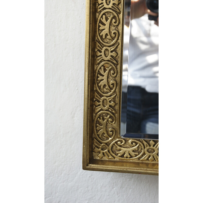 Vintage wooden mirror by Schoninger