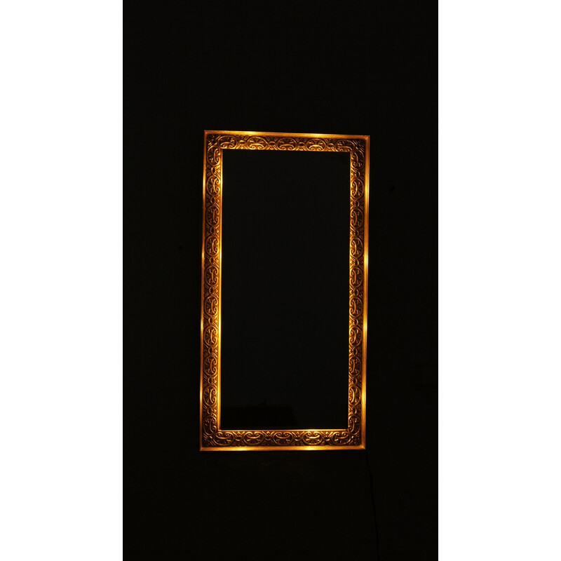 Vintage wooden mirror by Schoninger