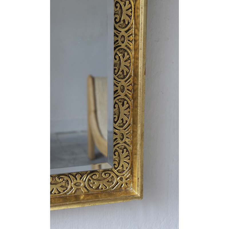 Espejo de madera vintage de Schoninger