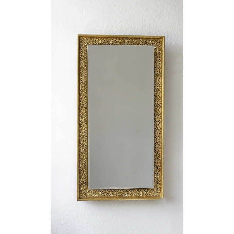 Vintage houten spiegel van Schoninger