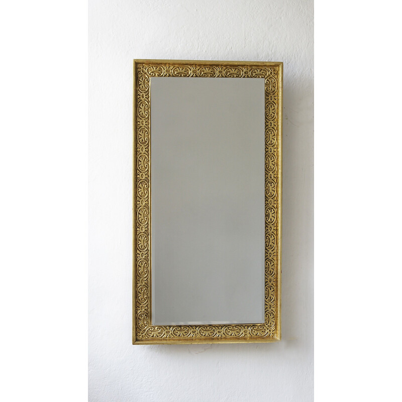 Vintage wooden mirror by Schoninger