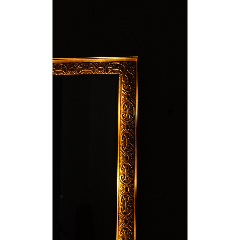 Vintage wooden mirror by Schoninger