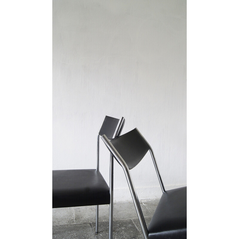 Ein Paar Vintage-Stühle aus Sperrholz von Edlef Bandixen für Dietiker, Schweiz 1960