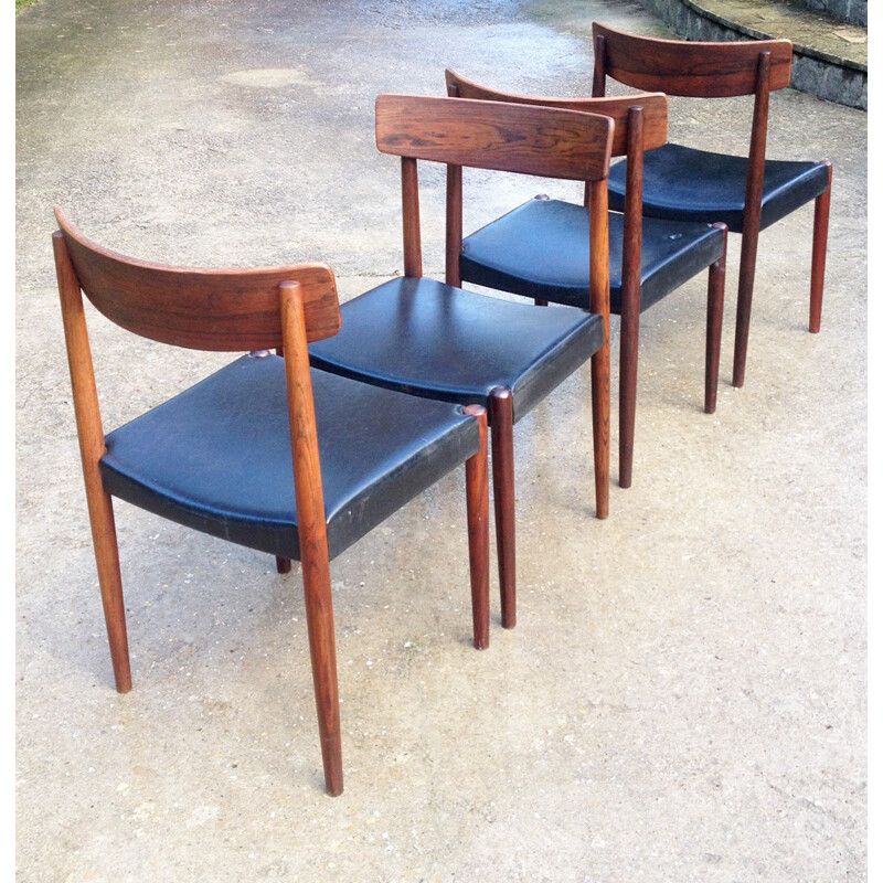 Suite de 4 chaises Troeds Bjärnum en teck, Nils JONSSON - 1960