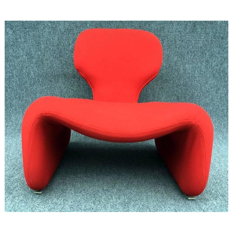 Airborne red "Djinn" easy chair, Olivier MOURGUE - 1960s