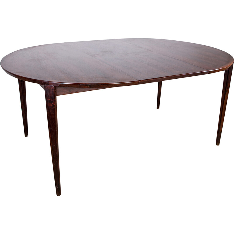 Vintage Deense tafel in Rio palissander door Henry Rosengren Hansen voor Brande Mobelindustri, Denemarken 1960