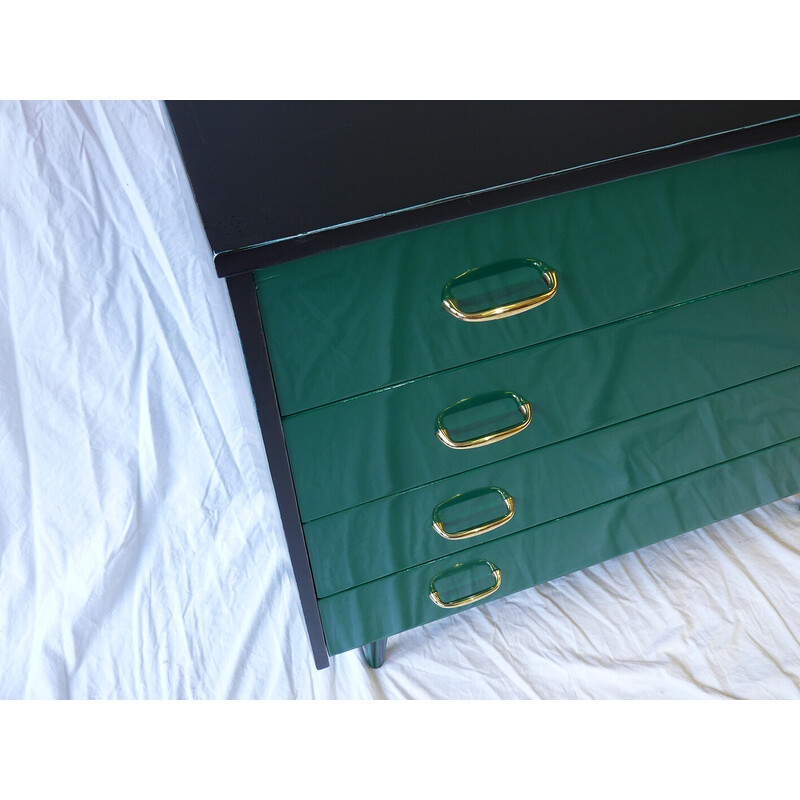 Vintage chest of 4 drawers lacquered