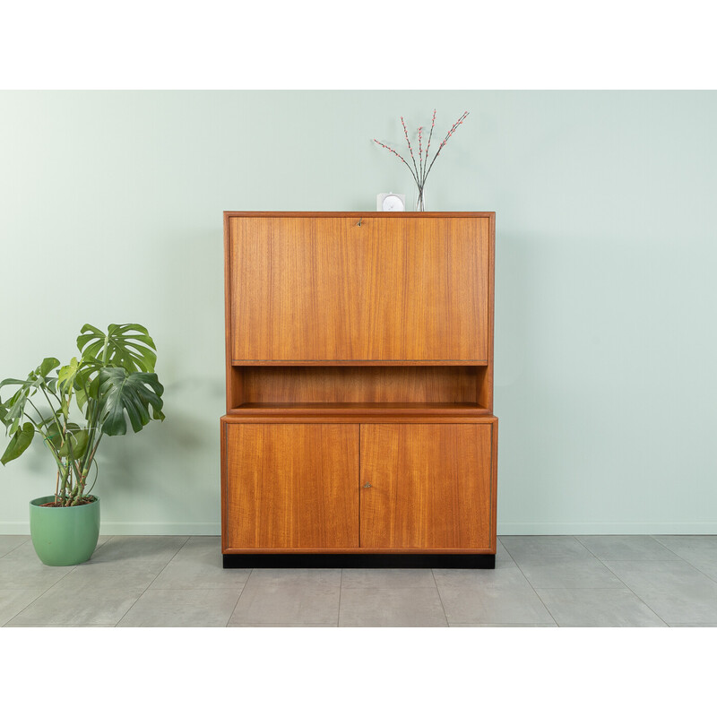 Vintage teak veneer secretary by Wk Möbel, 1960s