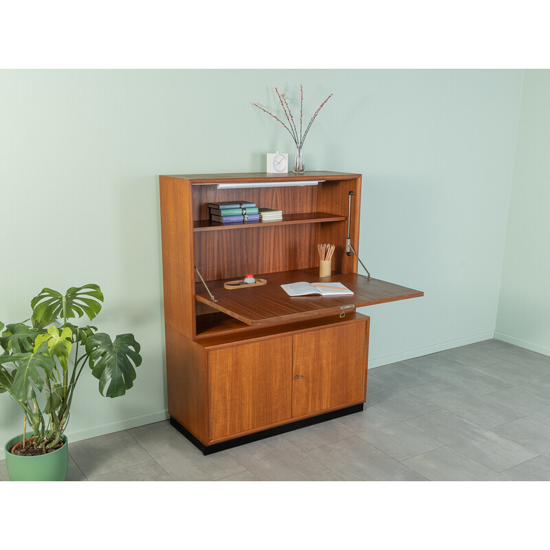 Vintage teak veneer secretary by Wk Möbel, 1960s