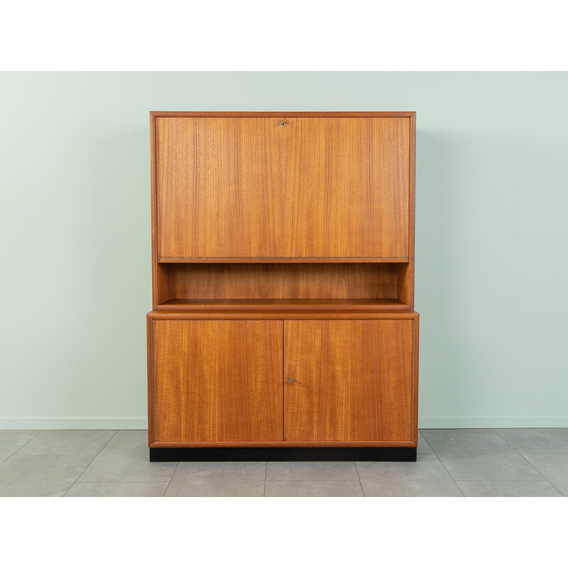 Vintage teak veneer secretary by Wk Möbel, 1960s