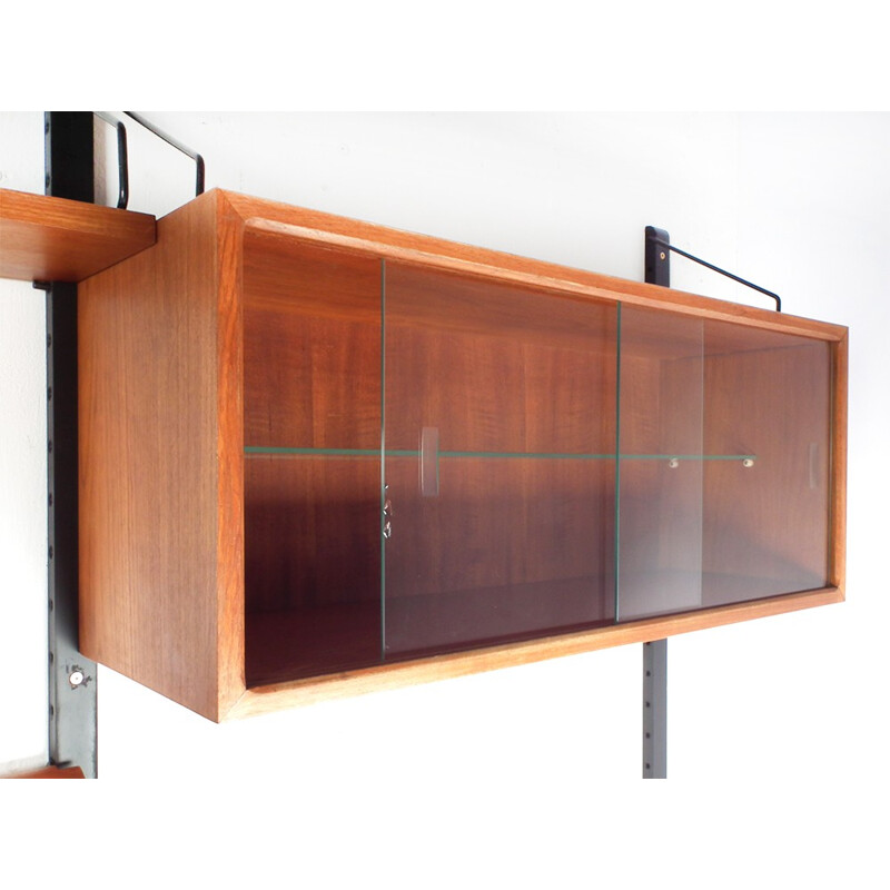 Danish "Royal System" for wall in teak, Poul CADOVIUS - 1950s