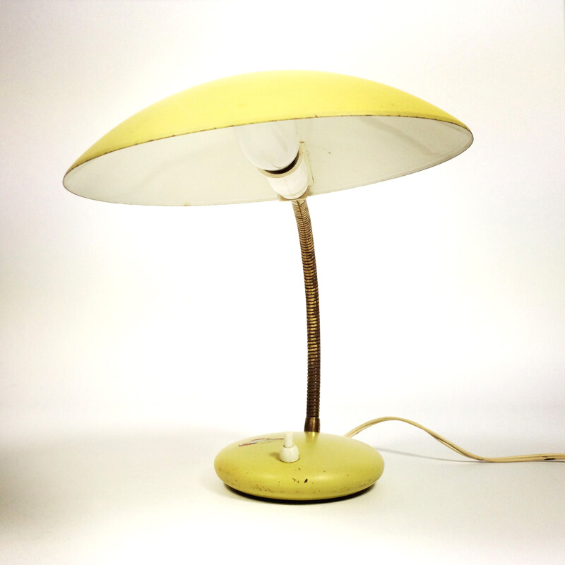 Mid-century yellow bedside lamp - 1970s