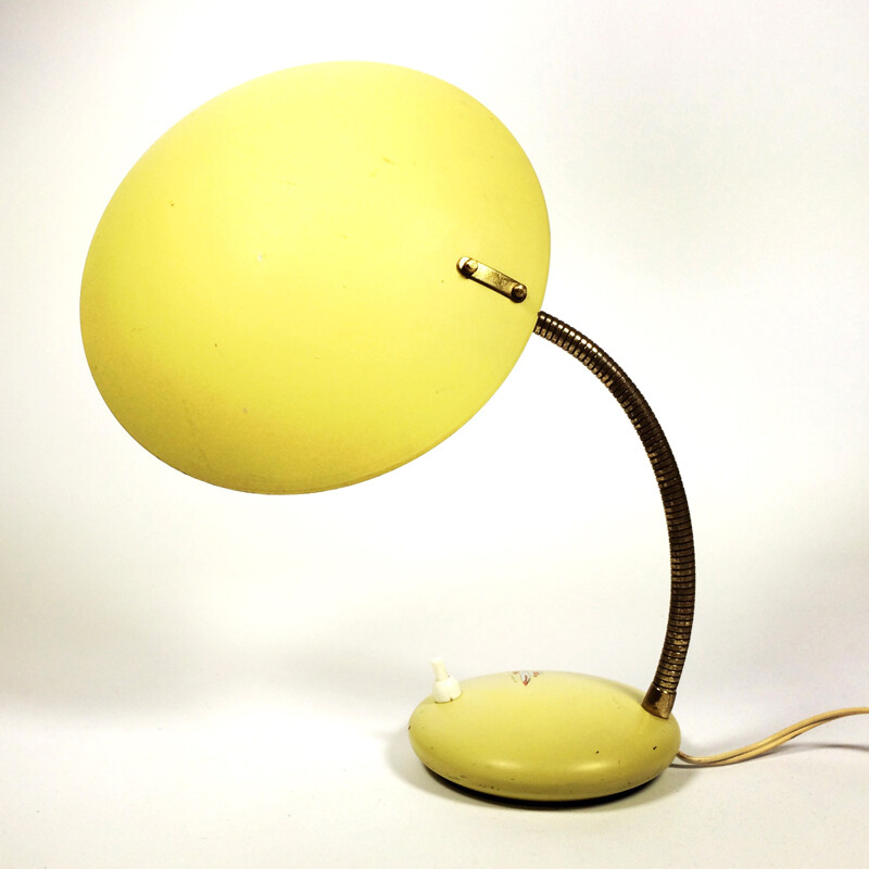 Lampe de chevet vintage jaune - 1970