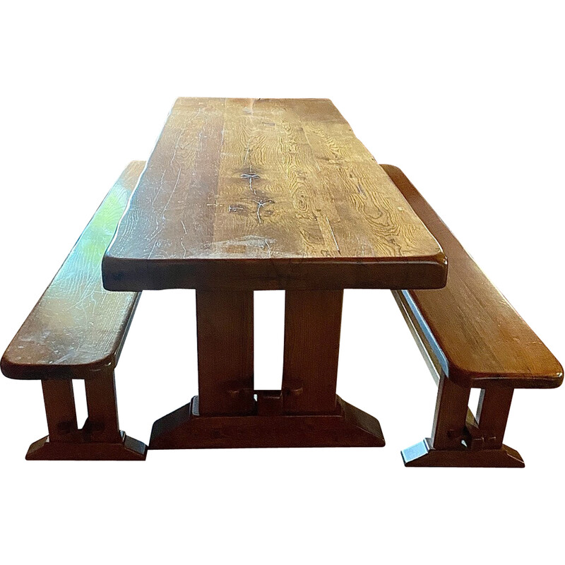 Vintage solid elmwood dining set
