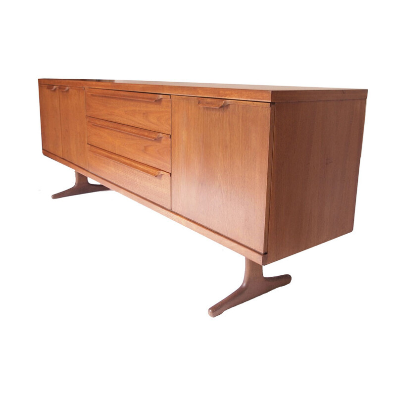 Credenza scandinava in teak color miele, 1960