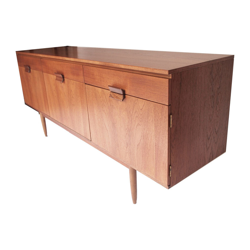 Scandinavian vintage honey teak sideboard, 1960s