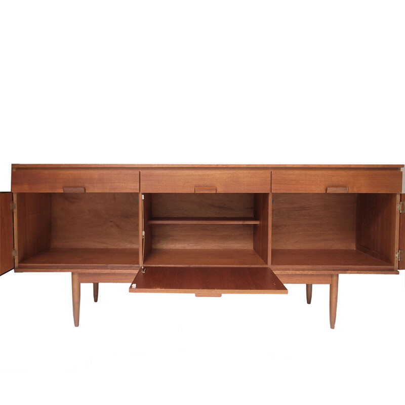 Credenza scandinava in teak color miele, 1960