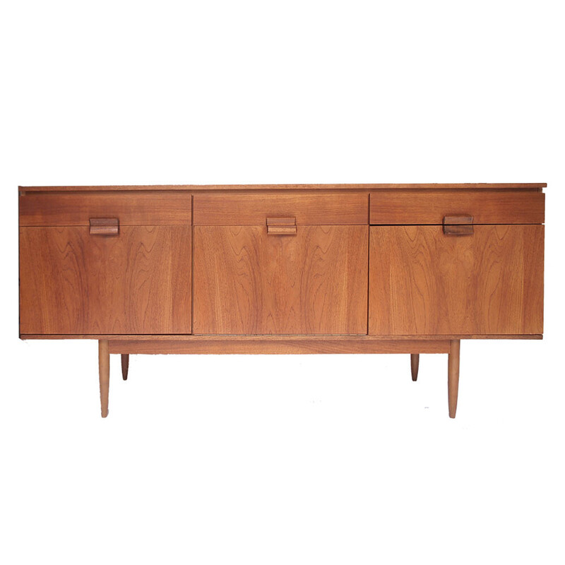 Credenza scandinava in teak color miele, 1960