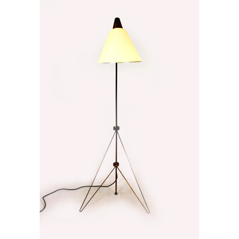 Mid century floor lamp "Giraffe" by Josef Hůrka for Napako, 1950s