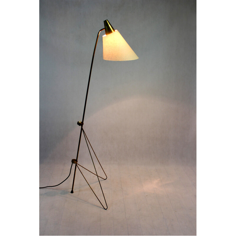 Mid century floor lamp "Giraffe" by Josef Hůrka for Napako, 1950s
