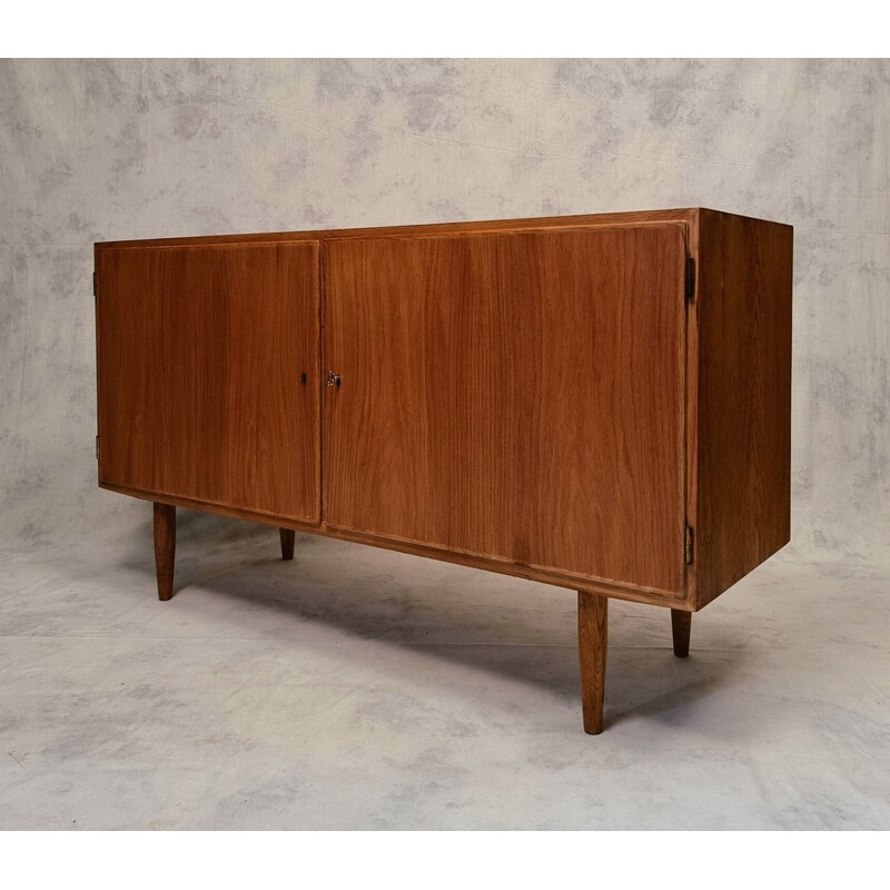 Vintage Scandinavian oakwood sideboard by Carlo Jensen for Hundevad and Co, 1960s