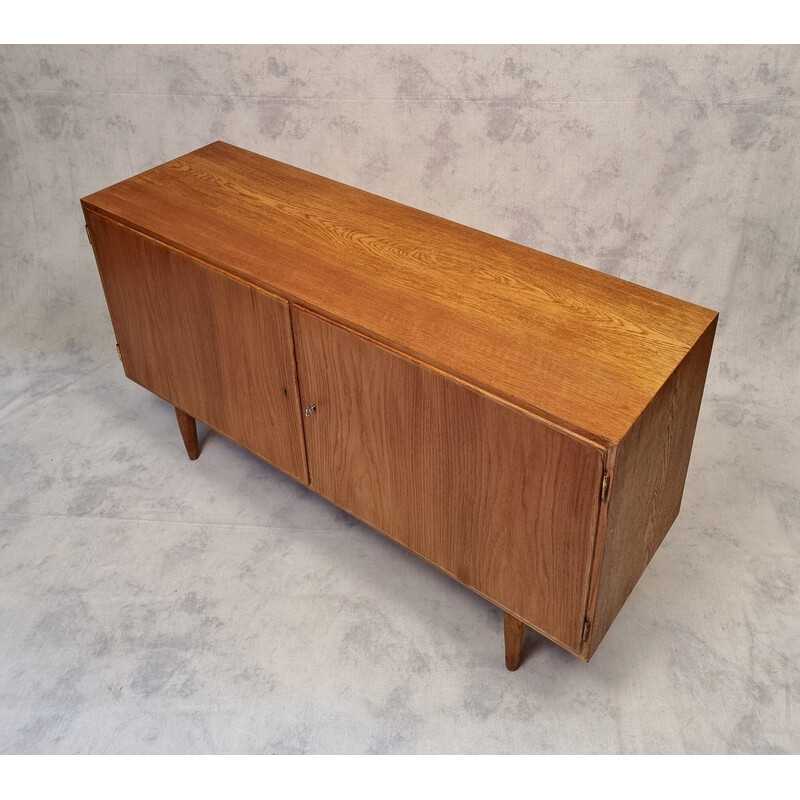 Vintage Scandinavian oakwood sideboard by Carlo Jensen for Hundevad and Co, 1960s