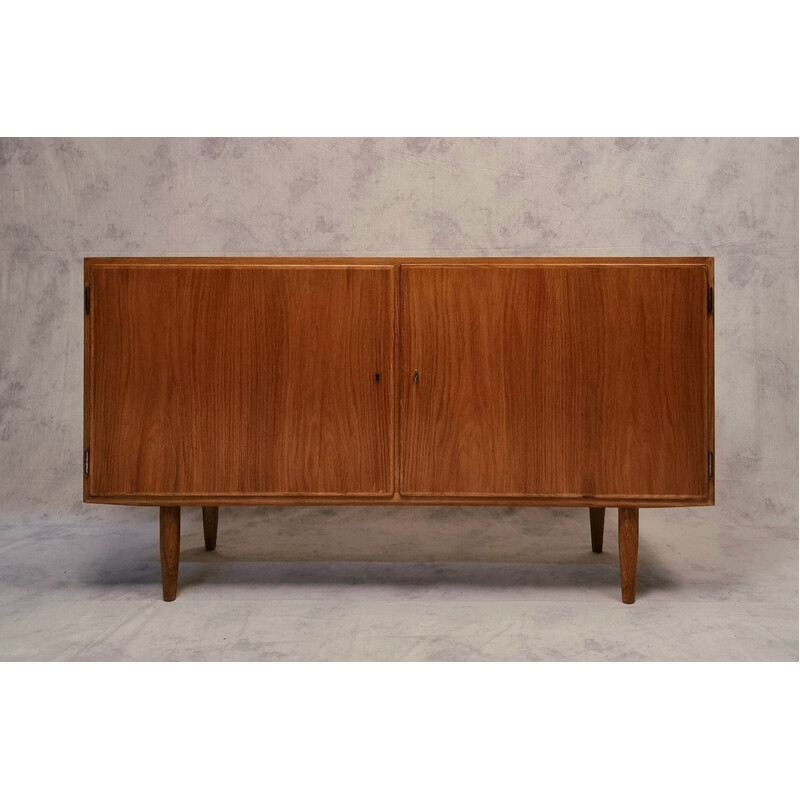 Enfilado de roble escandinavo vintage de Carlo Jensen para Hundevad and Co, 1960