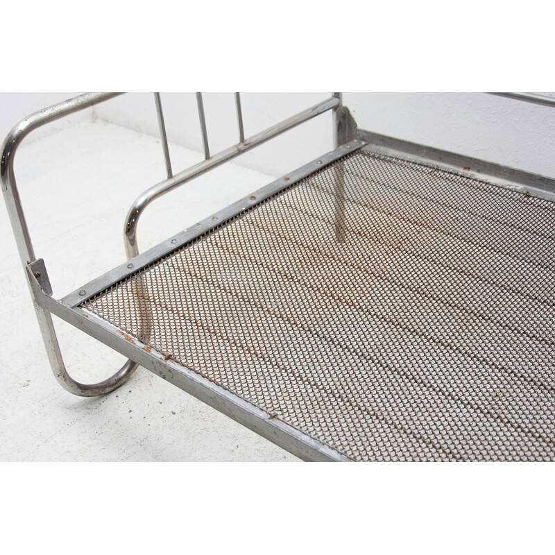 Mid century chromed tubular steel sofa Bauhaus by Hynek Gottwald, 1930s