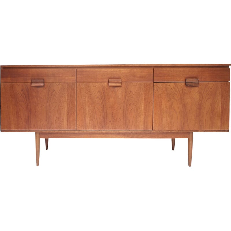 Scandinavian vintage honey teak sideboard, 1960s