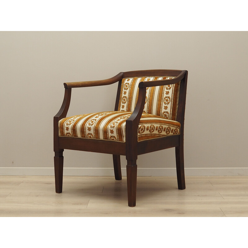 Vintage danish mahogany armchair, Denmark 1970s