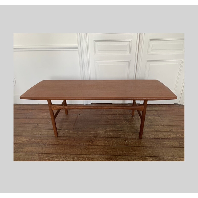 Mesa de café Vintage de teca de Andreas Hansen para Arrebo Mobler, Dinamarca 1960