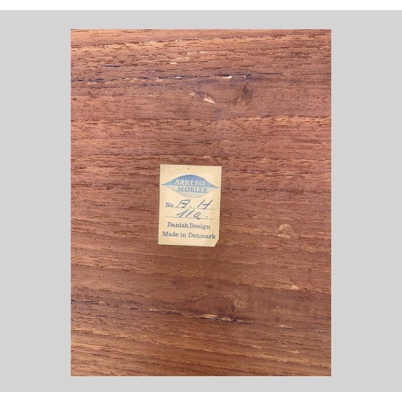 Vintage Couchtisch aus Teakholz von Andreas Hansen für Arrebo Mobler, Dänemark 1960